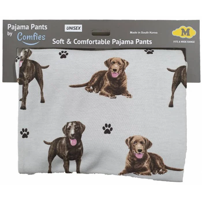 Unisex Chocolate Labrador Pyjamas two sizes Two Woofs